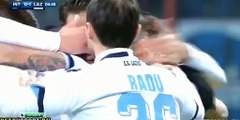 Goal Antonio Candreva - Inter Milan 0-1 Lazio (20.12.2015) Serie A