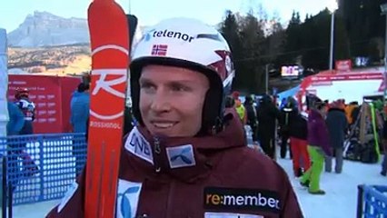 Norway's Henrik Kristoffersen read for another great result at Alta Badia 2015