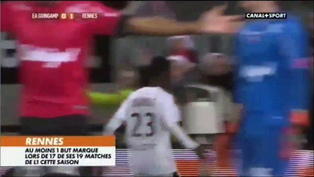 19/12/15 : EAG-SRFC : joueurs et supporters du Stade Rennais