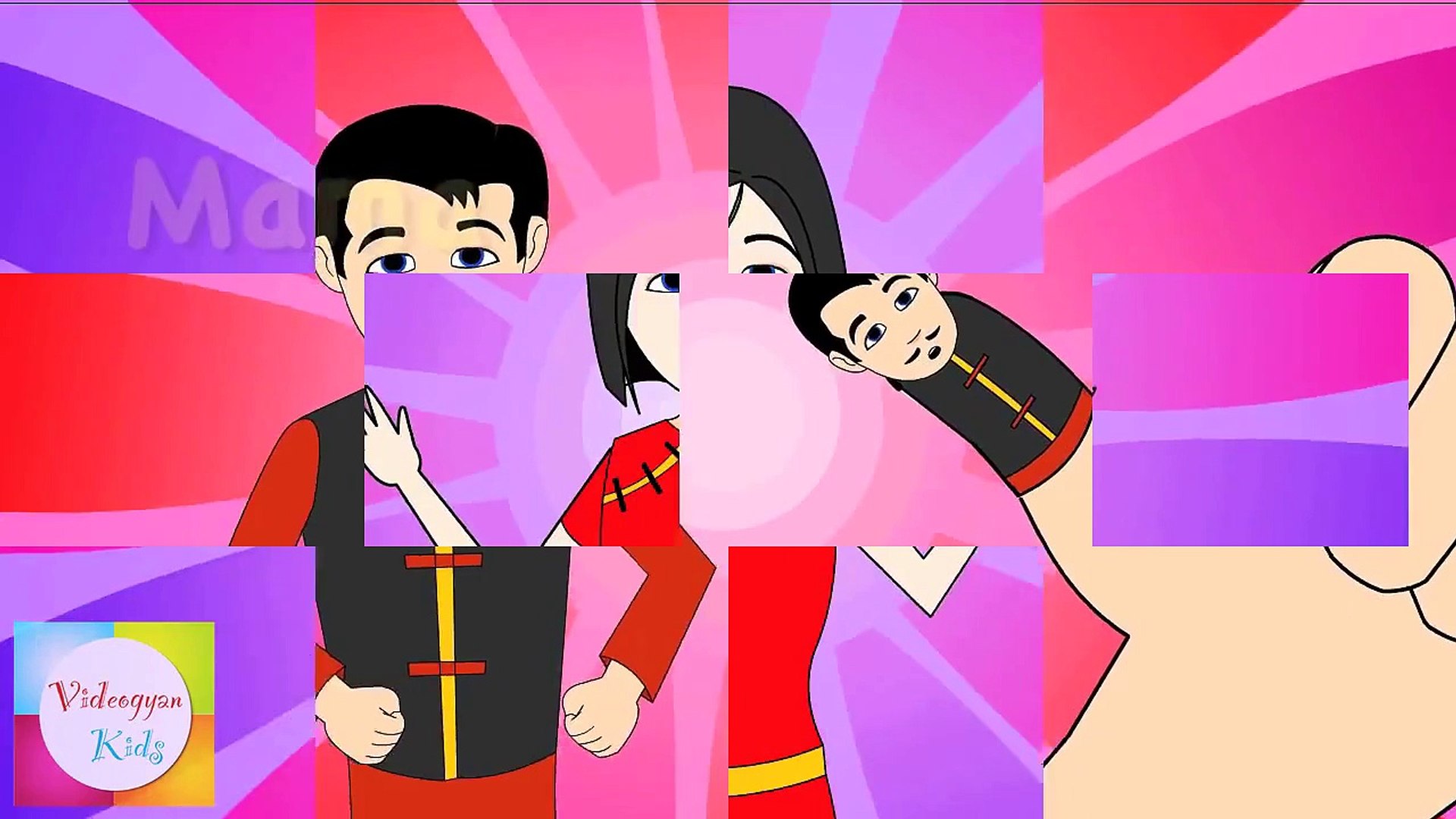 ⁣Finger Family (Chinese Family) Nursery Rhymes | Cartoon Animation Songs For Children