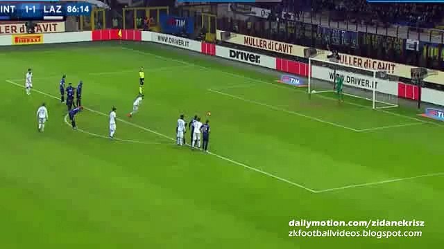 Antonio Candreva 1_2 Second Goal - Inter v. Lazio 20.12.2015 HD