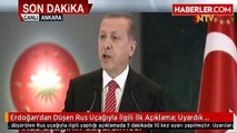 Cumhurbaşkanı Recep Tayyip Erdoğan'ın Düşürülen Rus Uçağı ile İlgili Yaptığı Konuşma