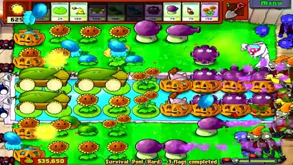Plants vs Zombies survival flag 10