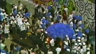 KEITH HARING Chicago Mural Project w/ high school students PART 5 of 5 ( 1989 )