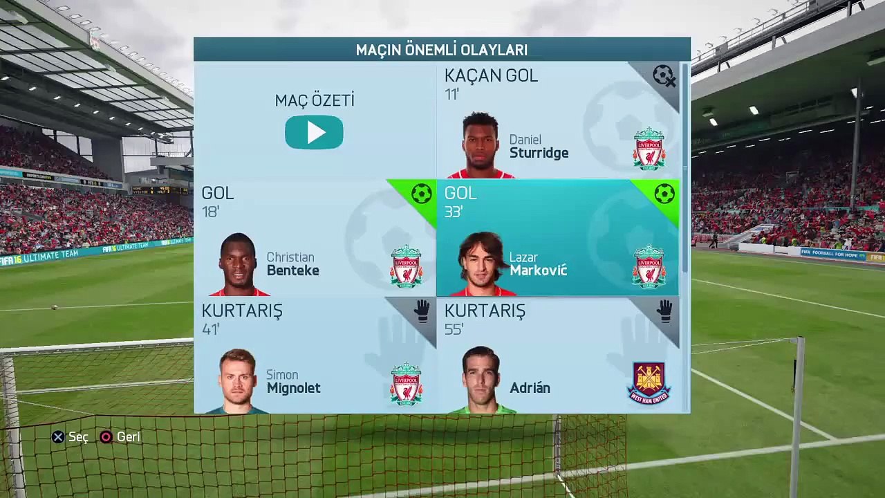 FIFA 16 Güzel Goller #1