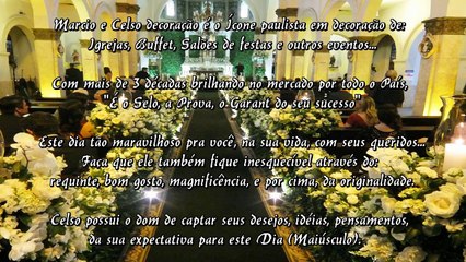 Marcio & Celso decoração -  Casamentos & Eventos Dezembro 2015
