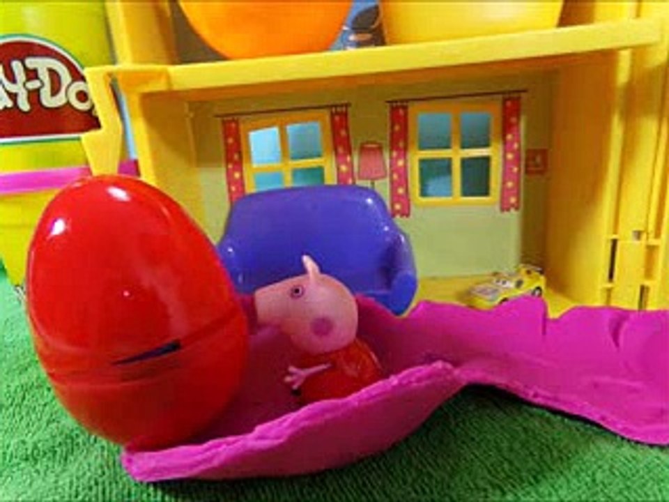 New Duck Peppa Pig Surprise eggs Play Doh Minions Cars 2 Thomas Mickey Mouse Disney SToysCollector