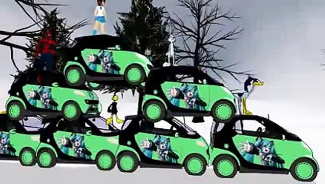 New Duck Wheels On The Bus By Daffy Duck Donald Duck Roadrunner Bugs Bunny Spiderman