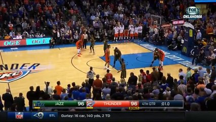 Kevin Durant Misses Game-Winner | Jazz vs Thunder | December 13, 2015 | NBA 2015-16 Season