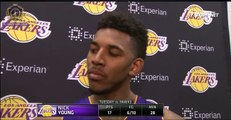 Swaggy P (Nick Young) Post game interview Lakers vs Hawks
