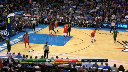 Derrick Favors Posterizes Serge Ibaka | Jazz vs Thunder | December 13, 2015 | NBA 2015-16 Season