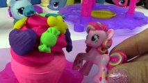 MLP Pinkie Pie Rainbow Dash Cupcake Contest My Little Pony Playdoh Sweet Shoppe Tower Food