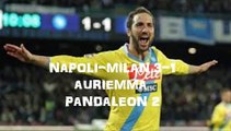 NAPOLI MILAN 3 1 commento AURIEMMA Ai tre gol del Napoli(08022014)