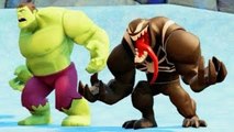 Disney MARVEL Superheroes: Venom Playing with HULK   Nursery Rhymes (Songs for Children w/