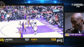 Kobe Bryant Post game interview Lakers vs Kings