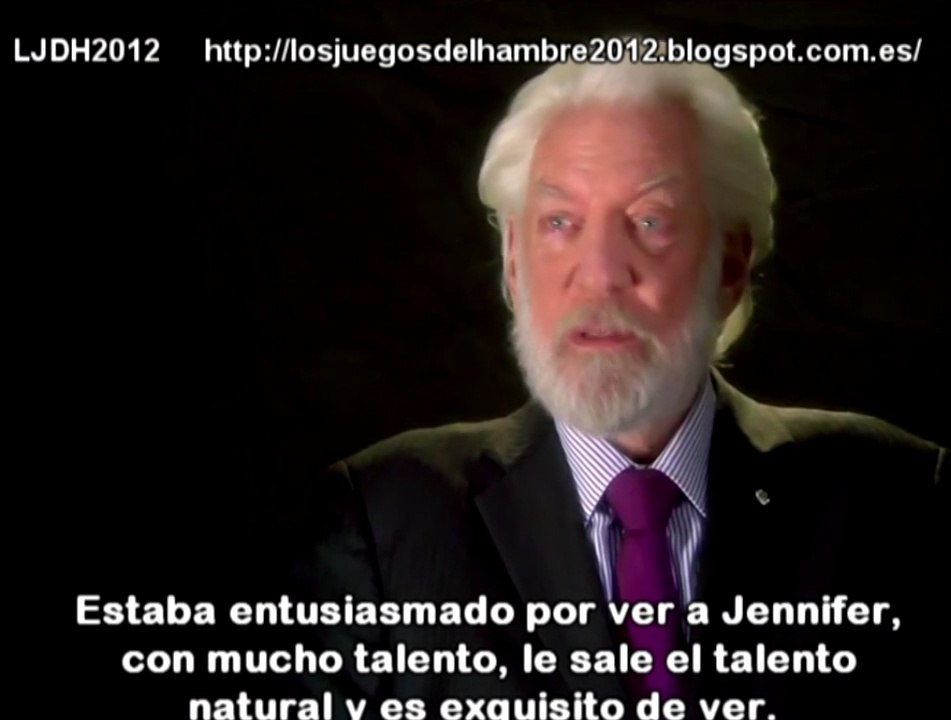 The Hunger Games Catching Fire - Donald Sutherland Interview (2013) HD Subtitulado Español