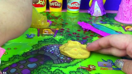 PLAYDOH Disney Princess Rapunzel Stamp PlaySet with tiara knife princess stamp ❤ Girl Toys