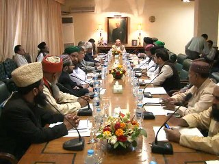 Chief Minister Sindh Syed Qaim Ali Shah chairs meeting on Ulama-e-Karam (20-12-2015)
