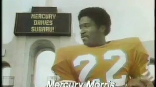 1979 MERCURY MORRIS (Miami Dolphins) SUBURU ad