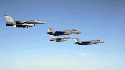 ADVANCED US Air Force F 35A & F 16 Fighters