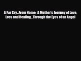 A Far Cry...From Home:  A Mother's Journey of Love Loss and Healing...Through the Eyes of an