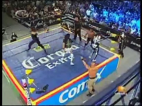 04 Electroshock, El Zorro & Hernandez vs. El Mesias, Heavy Metal & La Parka