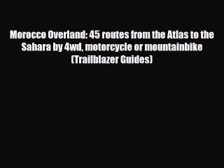 Download Video: Morocco Overland: 45 routes from the Atlas to the Sahara by 4wd motorcycle or mountainbike