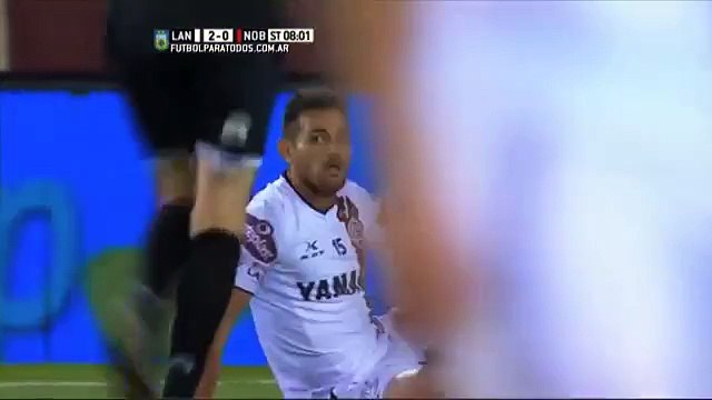 Unsain tapó el penal. Lanús 2 - Newells 0. Liguilla Pre Sudamericana 2015. FPT.