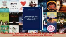 Download  Restoration and Georgian England 16601788 Theatre in Europe A Documentary History PDF Free