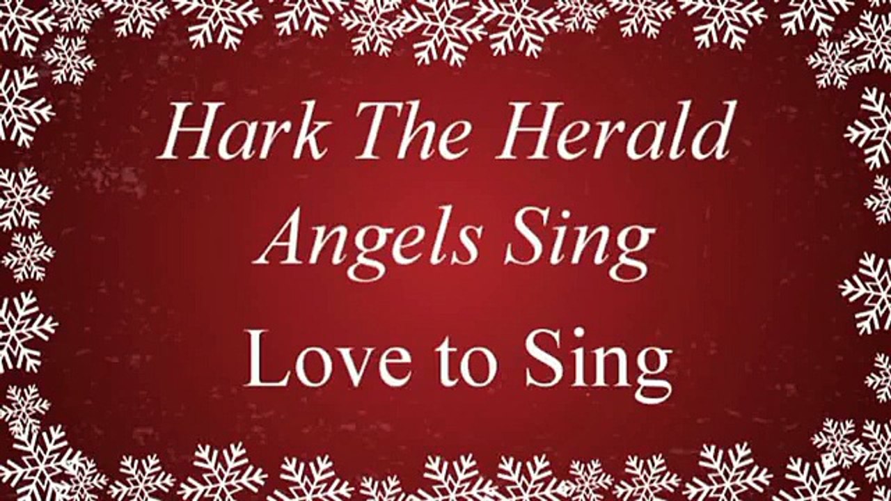Hark the Herald Angels Sing with Lyrics Christmas Carol Sung by Children's Choir