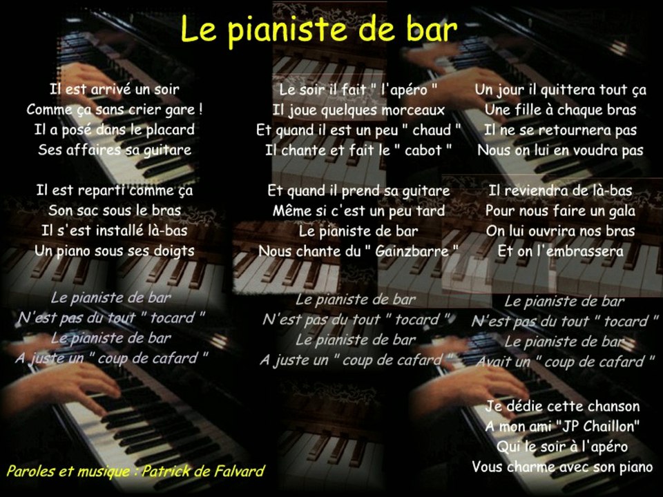 Pianiste de bar