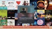Lesen  Personal Governance als unverzichtbarer Teil der Corporate Governance und Ebook Online
