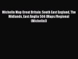 Michelin Map Great Britain: South East England The Midlands East Anglia 504 (Maps/Regional