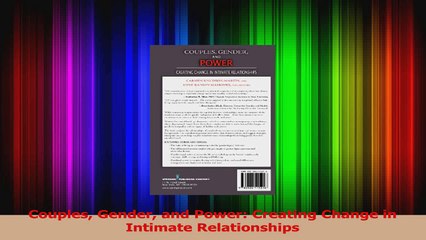 Couples Gender and Power Creating Change in Intimate Relationships Download