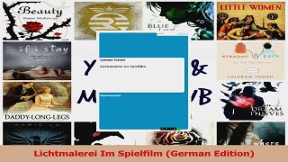Download  Lichtmalerei Im Spielfilm German Edition PDF Online
