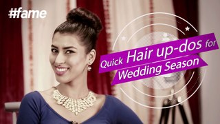 Quick Hair Up-dos For Wedding Season | #fame Fashion