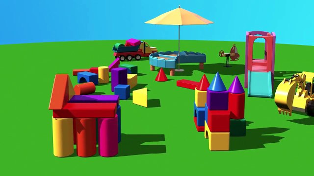 Çizgi Film Akıllı Excavator Dodo figürleri öğreniyor (Dikdörtgen prizması) Bölüm 5