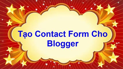 Bai 13 - Tao Contact Form cho Blogger