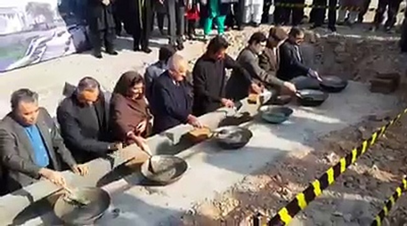 Amazing sights from Namal College, Mianwali yesterday as Imran Khan, Aleema Khan and the board of directors step down for the brick laying ceremony