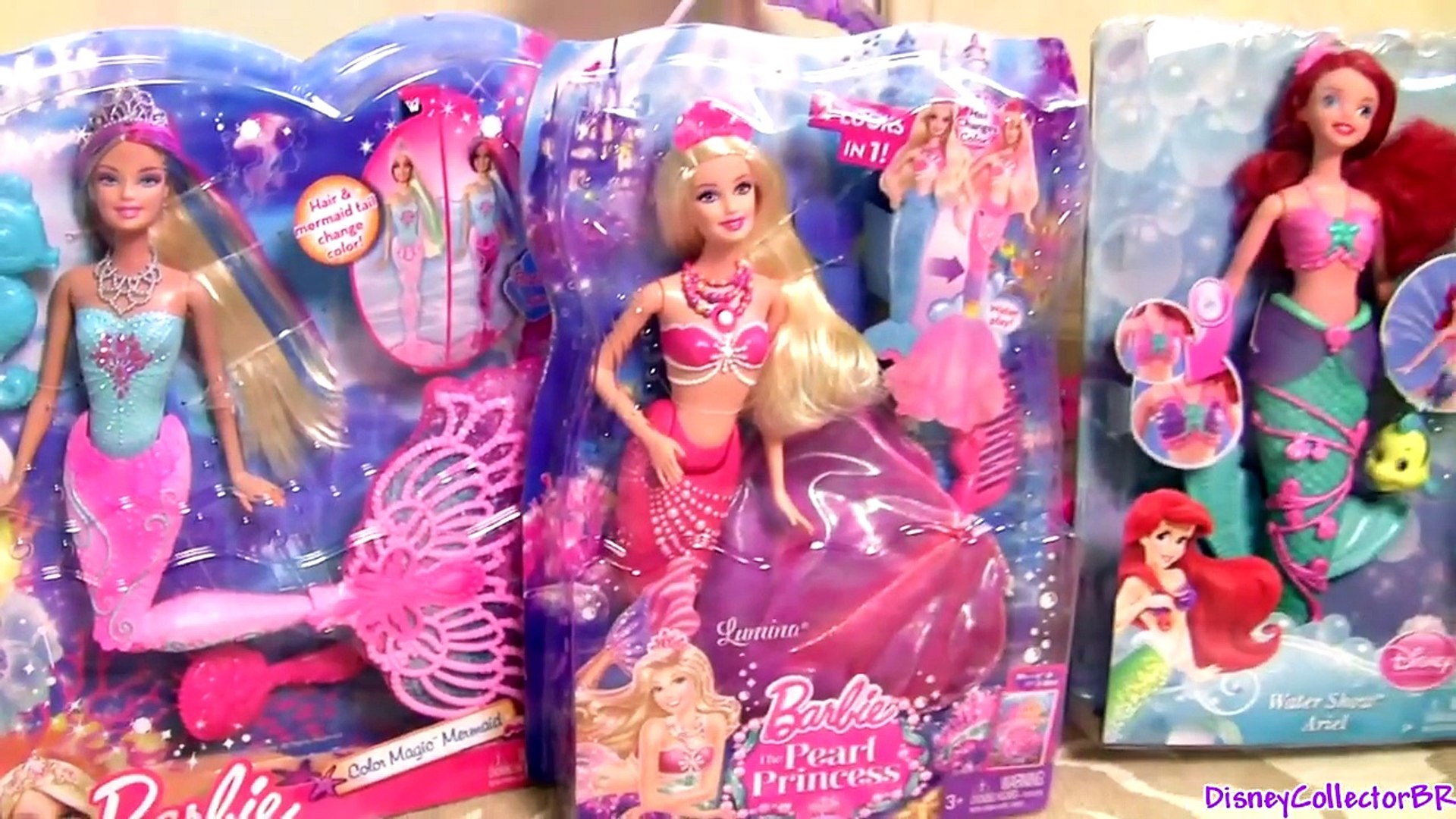 Color Changing Barbie Mermaid Lumina Color Magic Pearl Princess Disney  Ariel Mermaids Wate - Dailymotion Video