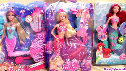 Color Changing Barbie Mermaid Lumina Color Magic Pearl Princess Disney Ariel Mermaids Wate
