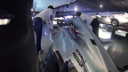 Two Racing Champions along the Steep-Bank Curve