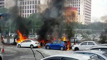 KPN: Bukan letupan bom, tapi enam kereta terbakar