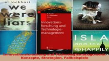 Lesen  Innovationsforschung und Technologiemanagement Konzepte Strategien Fallbeispiele Ebook Frei