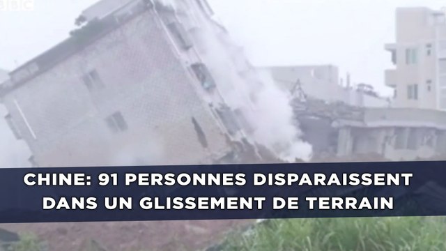 Chine: 91 personnes disparaissent dans un glissement de terrain