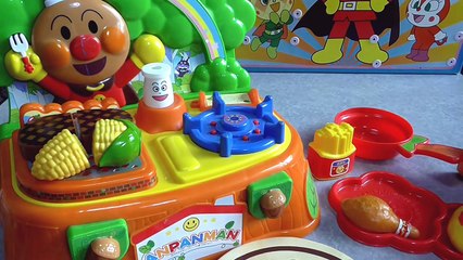 anpanman toys cartoon アンパンマン　おもちゃでアニメｗｗ　森のキッチンセット