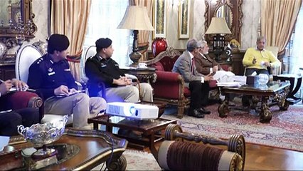 Chief Minister Punjab, Shahbaz Sharif presiding over the meeting regarding development projects