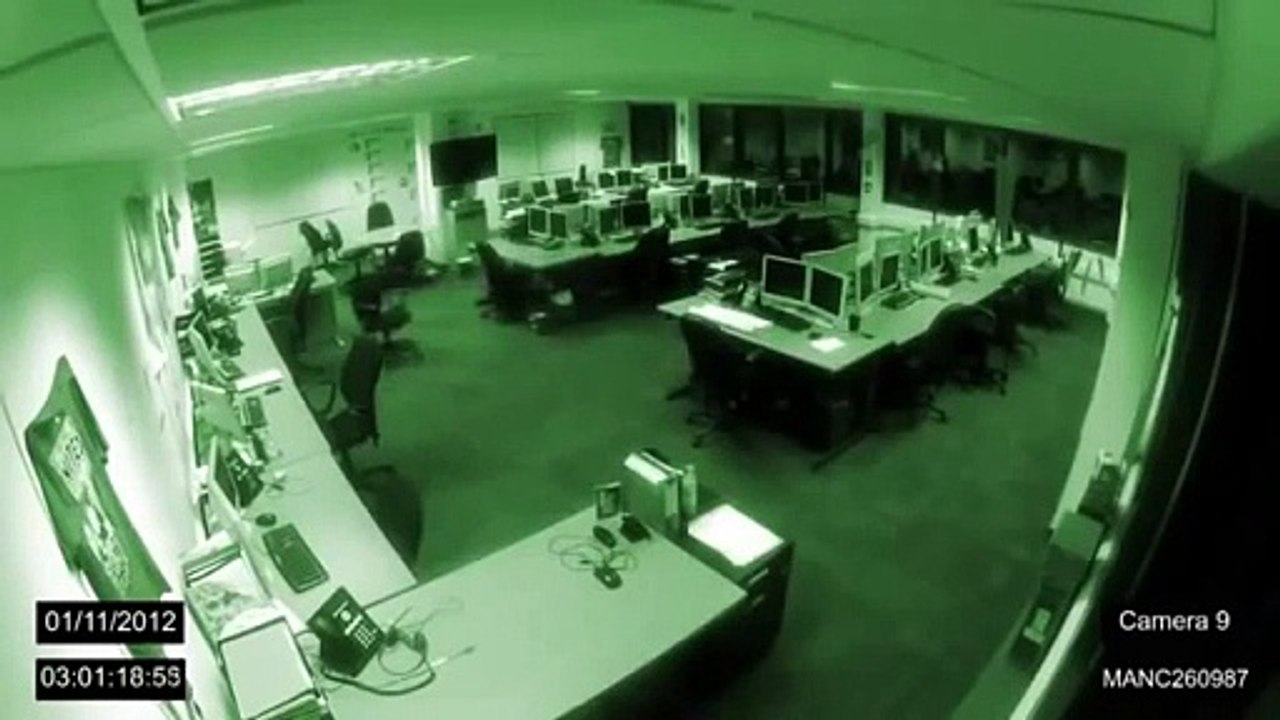 Ghost in An Office 3am (CCTV)