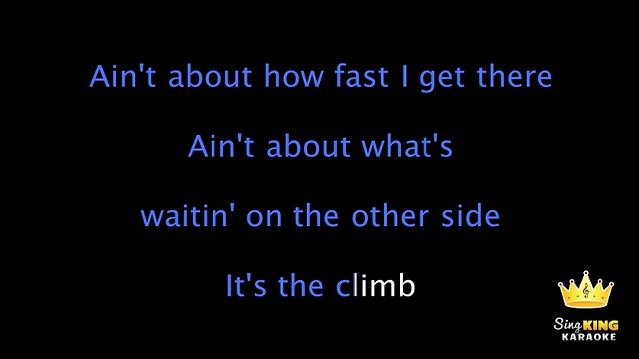 Miley Cyrus - The Climb (Karaoke Version)