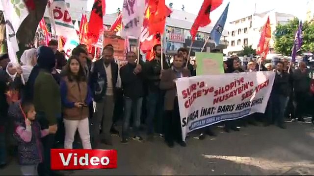 İzinsiz yürüş yapmak isteyen gruba müdahale